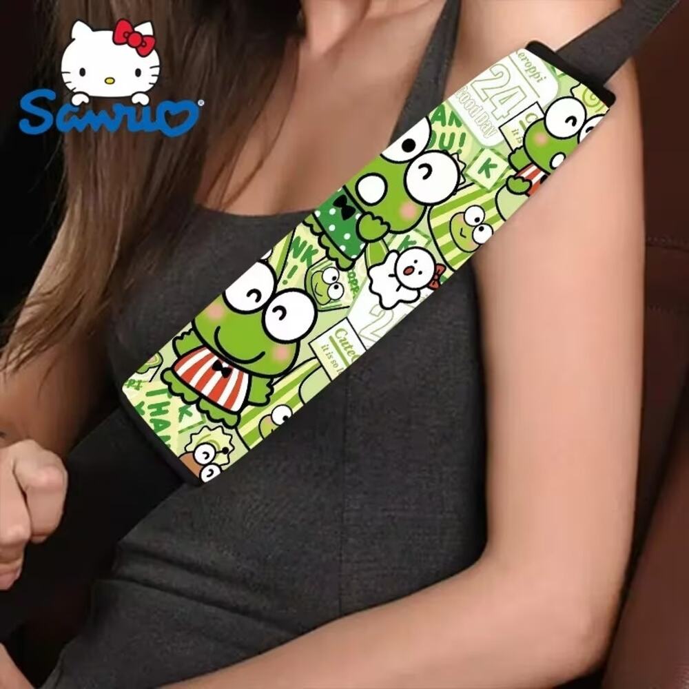 #6622 Hello Kitty & Friends - Keroppi Seat Belt Covers - 2 piece